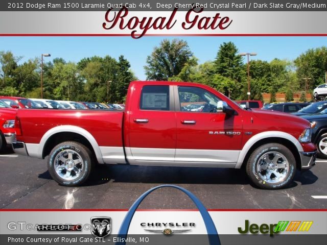 2012 Dodge Ram 1500 Laramie Quad Cab 4x4 in Deep Cherry Red Crystal Pearl