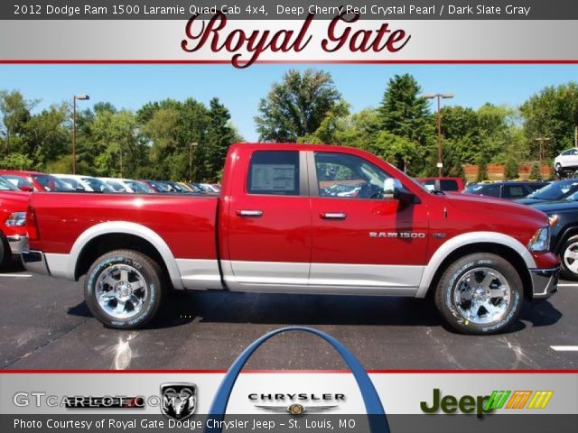 2012 Dodge Ram 1500 Laramie Quad Cab 4x4 in Deep Cherry Red Crystal Pearl