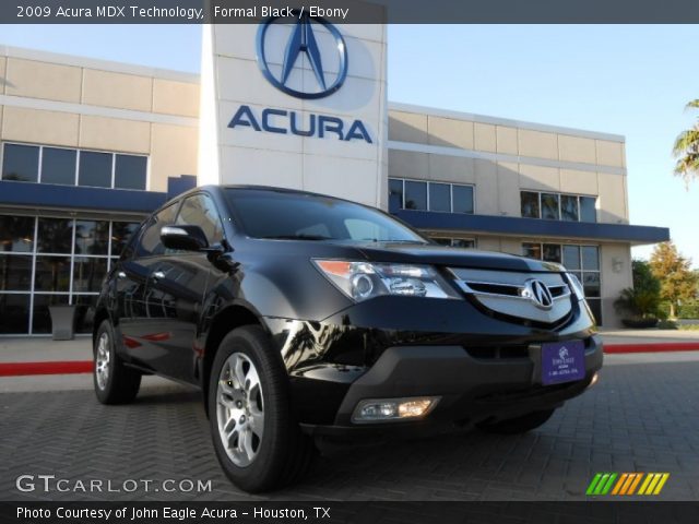 2009 Acura MDX Technology in Formal Black