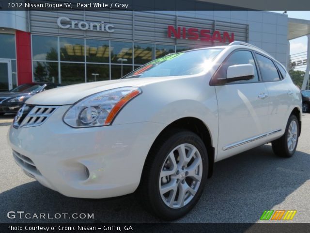 2012 Nissan Rogue SV in Pearl White