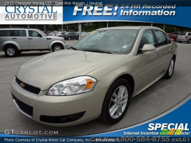 2012 Chevrolet Impala LTZ in Gold Mist Metallic