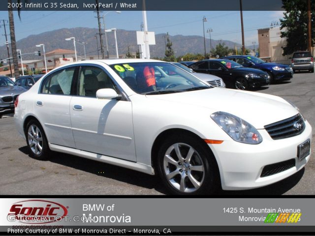 2005 Infiniti G 35 Sedan in Ivory Pearl