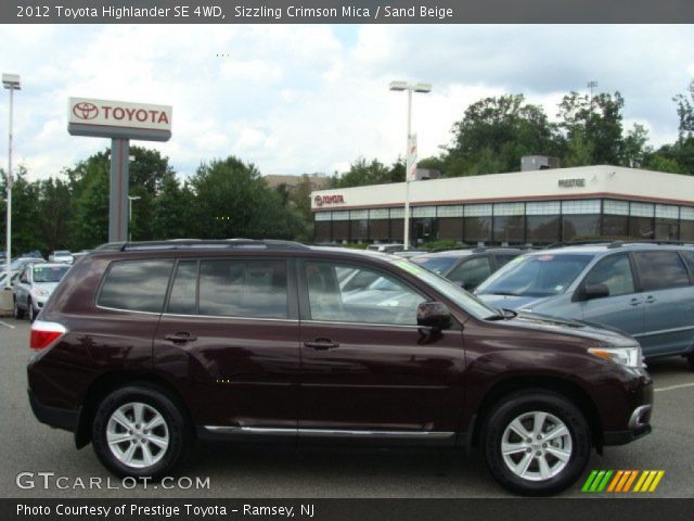 2012 Toyota Highlander SE 4WD in Sizzling Crimson Mica