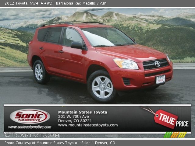 2012 Toyota RAV4 I4 4WD in Barcelona Red Metallic