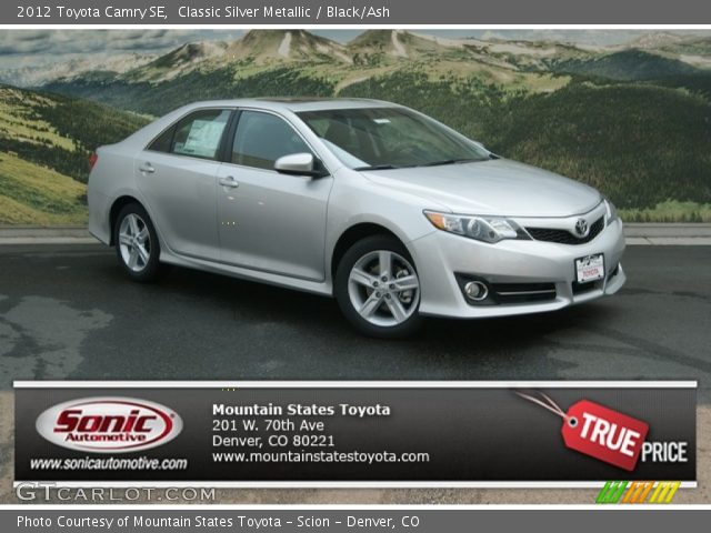 2012 Toyota Camry SE in Classic Silver Metallic