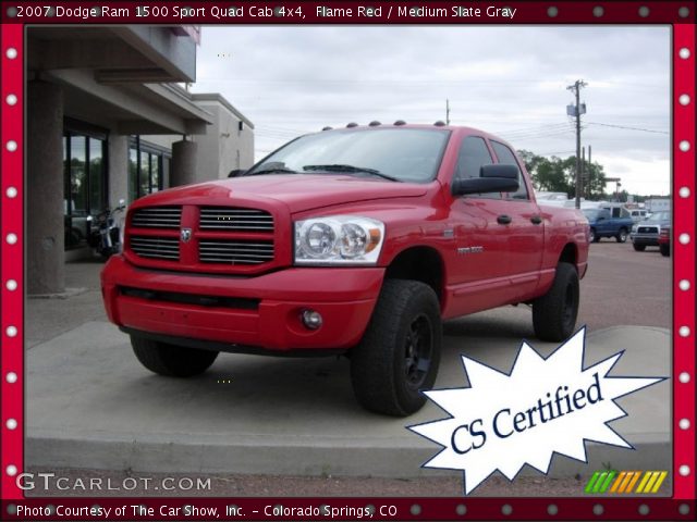 2007 Dodge Ram 1500 Sport Quad Cab 4x4 in Flame Red