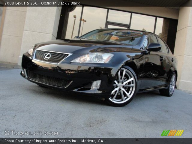 2008 Lexus IS 250 in Obsidian Black
