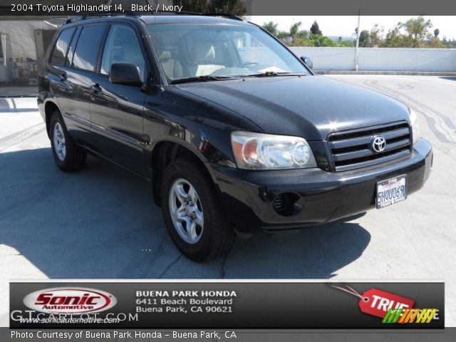 2004 Toyota Highlander I4 in Black