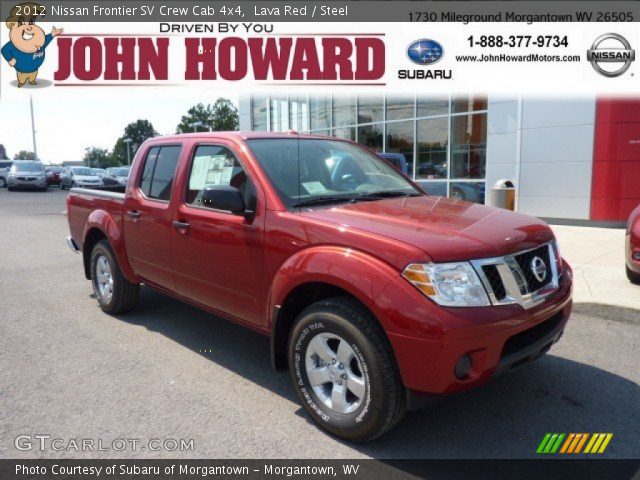 2012 Nissan Frontier SV Crew Cab 4x4 in Lava Red