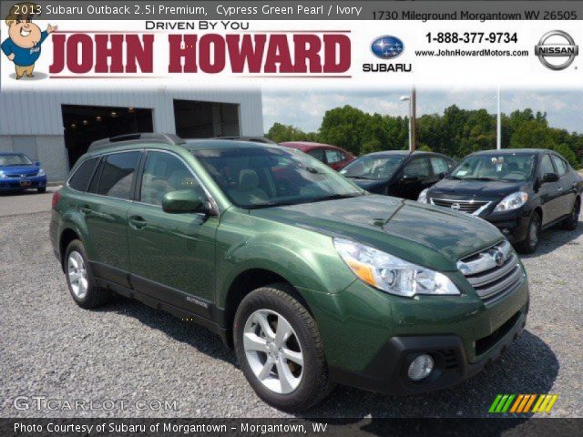 2013 Subaru Outback 2.5i Premium in Cypress Green Pearl
