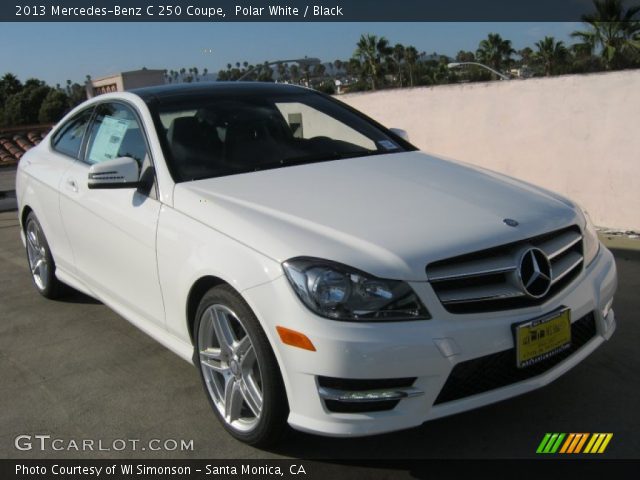 2013 Mercedes-Benz C 250 Coupe in Polar White