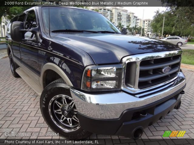 2000 Ford Excursion Limited in Deep Wedgewood Blue Metallic