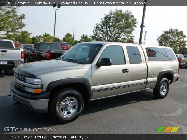 2001 Chevrolet Silverado 1500 Extended Cab 4x4 in Light Pewter Metallic