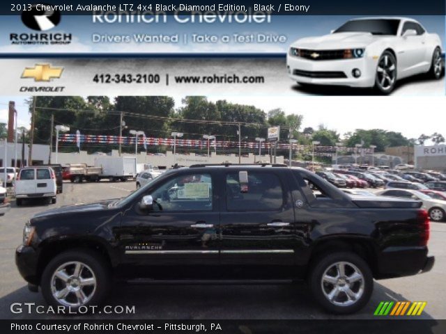 2013 Chevrolet Avalanche LTZ 4x4 Black Diamond Edition in Black