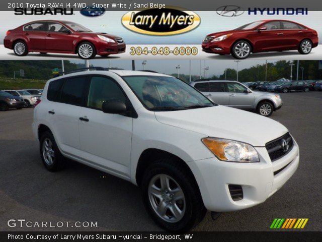 2010 Toyota RAV4 I4 4WD in Super White