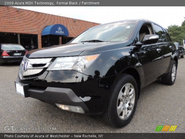 2009 Acura MDX Technology in Formal Black