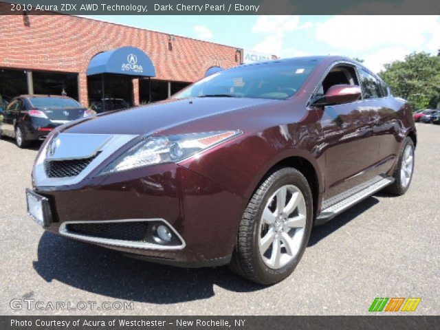 2010 Acura ZDX AWD Technology in Dark Cherry Pearl