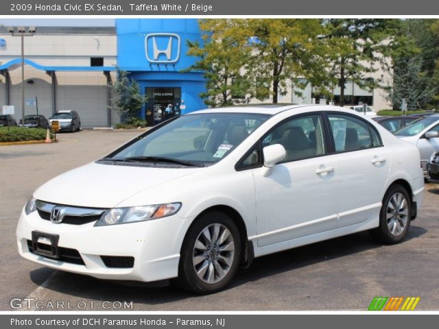 2009 Honda Civic EX Sedan in Taffeta White