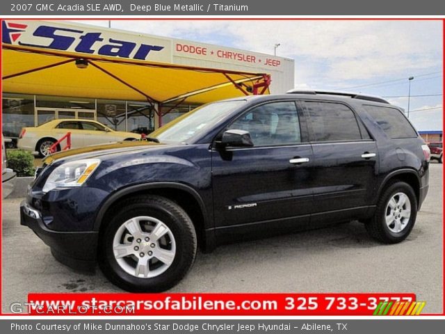 2007 GMC Acadia SLE AWD in Deep Blue Metallic