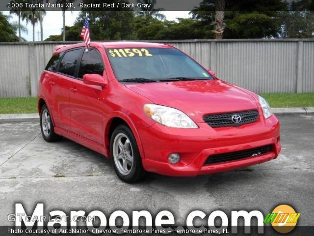 2006 Toyota Matrix XR in Radiant Red