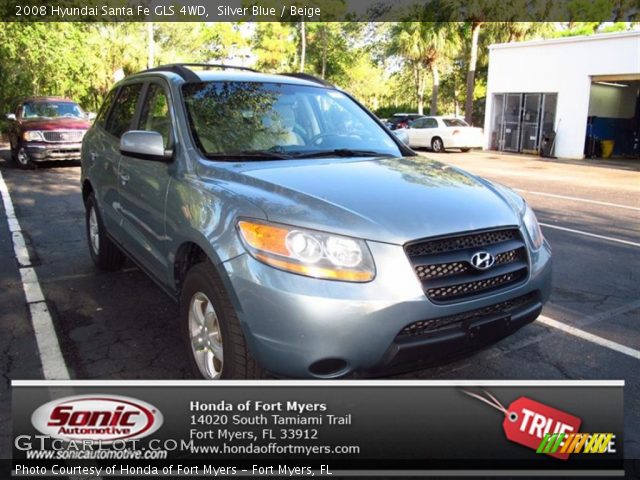 2008 Hyundai Santa Fe GLS 4WD in Silver Blue