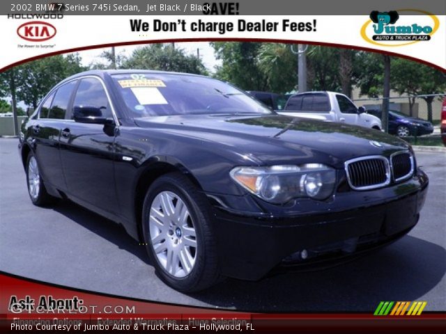 2002 BMW 7 Series 745i Sedan in Jet Black