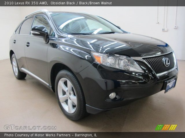2010 Lexus RX 350 AWD in Obsidian Black