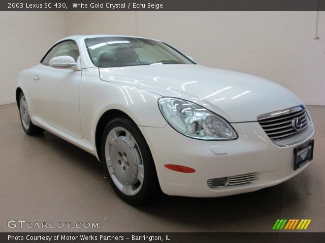 2003 Lexus SC 430 in White Gold Crystal