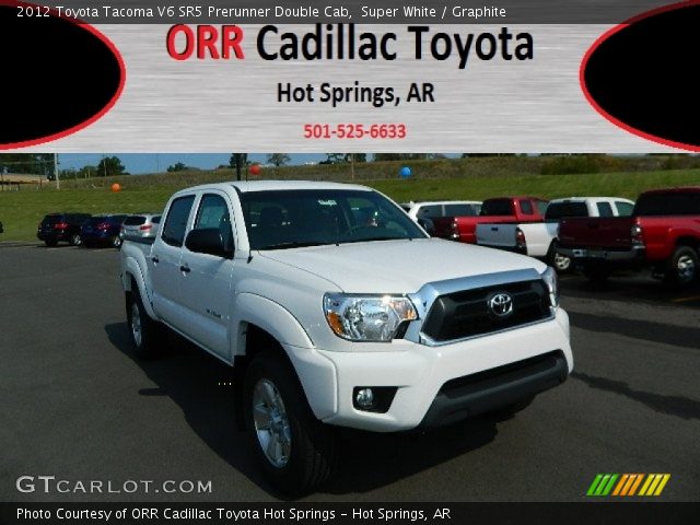 2012 Toyota Tacoma V6 SR5 Prerunner Double Cab in Super White
