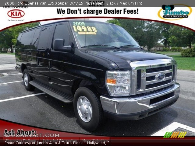 2008 Ford E Series Van E350 Super Duty 15 Passenger in Black
