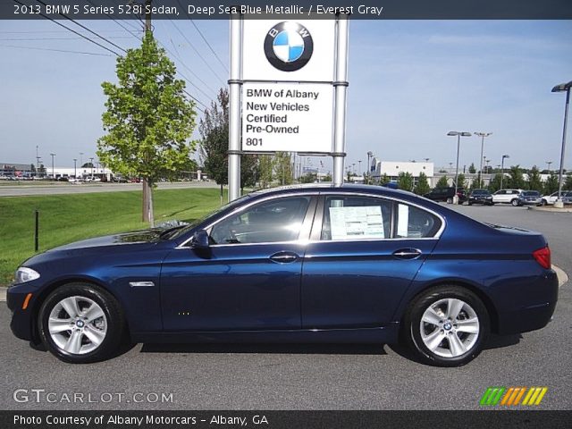 2013 BMW 5 Series 528i Sedan in Deep Sea Blue Metallic