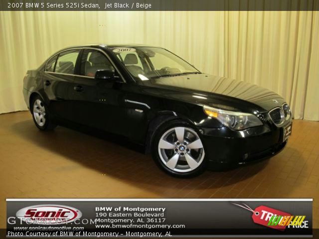 2007 BMW 5 Series 525i Sedan in Jet Black