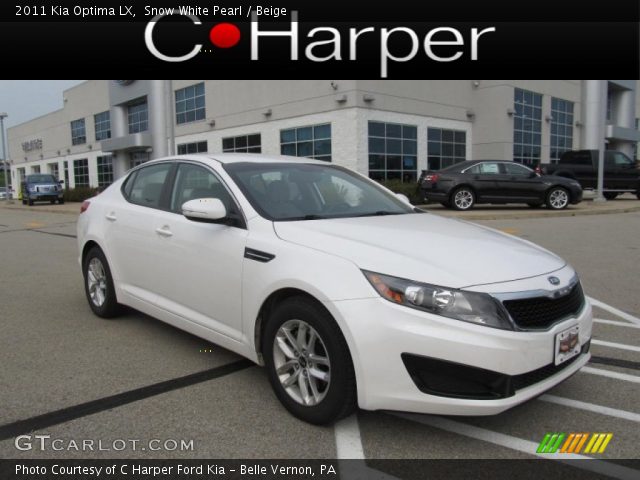 2011 Kia Optima LX in Snow White Pearl