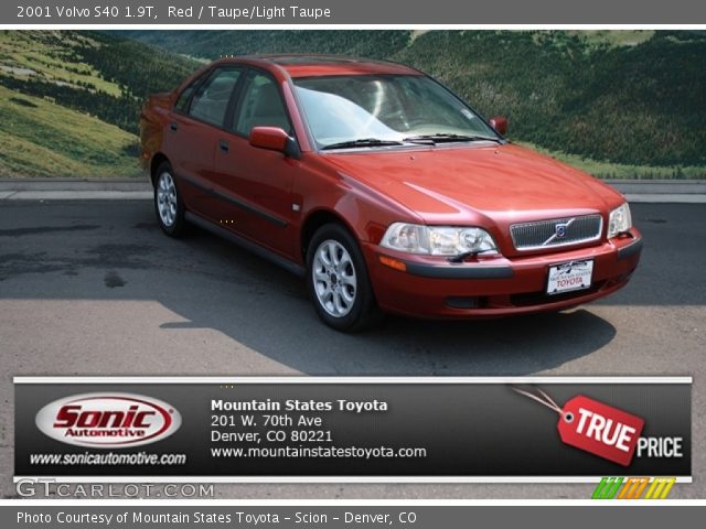 2001 Volvo S40 1.9T in Red