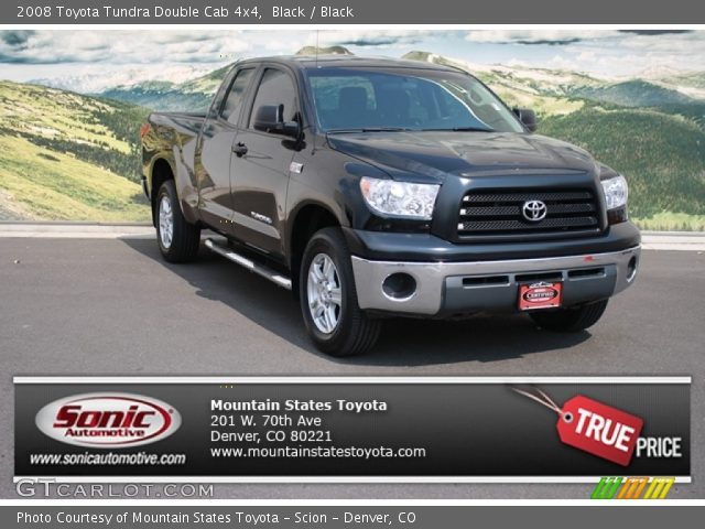 2008 Toyota Tundra Double Cab 4x4 in Black