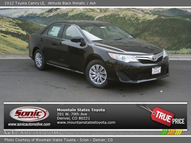 2012 Toyota Camry LE in Attitude Black Metallic