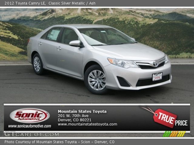 2012 Toyota Camry LE in Classic Silver Metallic