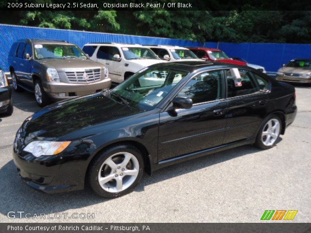 2009 Subaru Legacy 2.5i Sedan in Obsidian Black Pearl