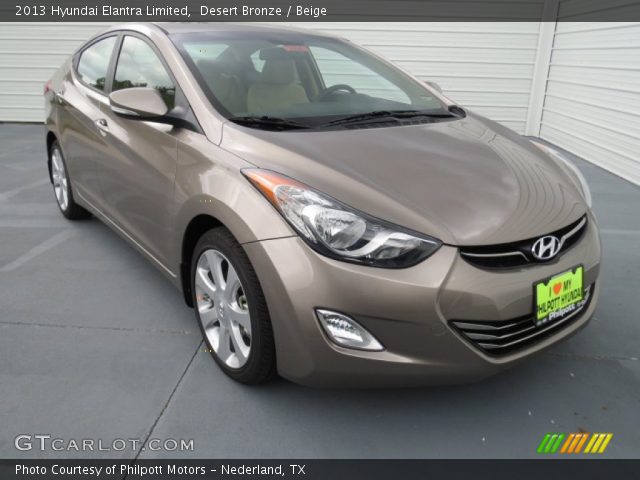 2013 Hyundai Elantra Limited in Desert Bronze