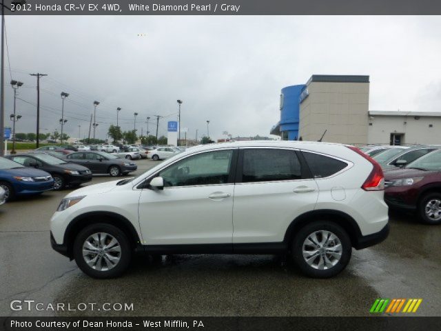 2012 Honda CR-V EX 4WD in White Diamond Pearl