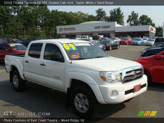2009 Toyota Tacoma V6 SR5 Double Cab 4x4 in Super White