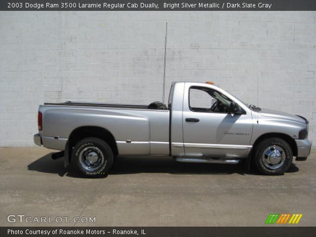 2003 Dodge Ram 3500 Laramie Regular Cab Dually in Bright Silver Metallic