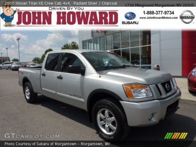 2008 Nissan Titan XE Crew Cab 4x4 in Radiant Silver