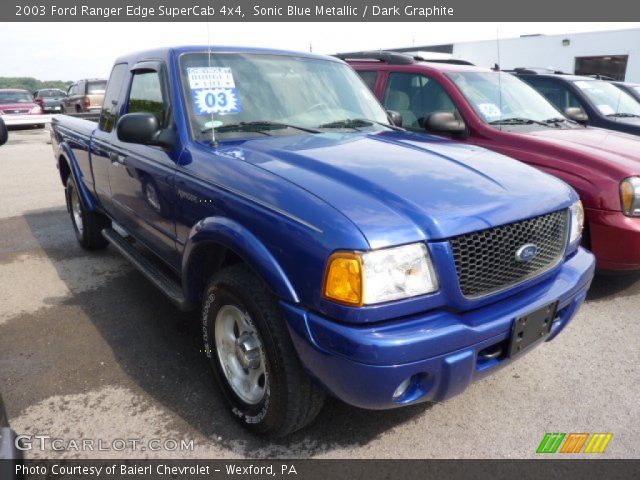 2003 Ford Ranger Edge SuperCab 4x4 in Sonic Blue Metallic