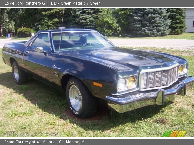 1974 Ford Ranchero GT in Dark Green Metallic