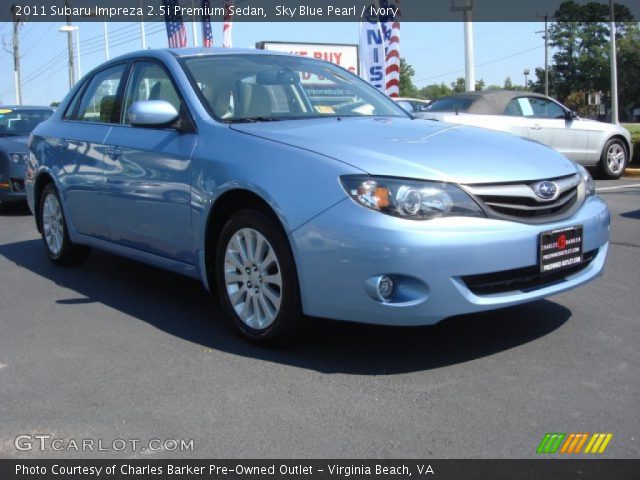 2011 Subaru Impreza 2.5i Premium Sedan in Sky Blue Pearl