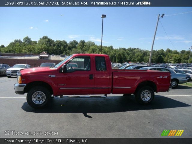 1999 Ford F350 Super Duty XLT SuperCab 4x4 in Vermillion Red