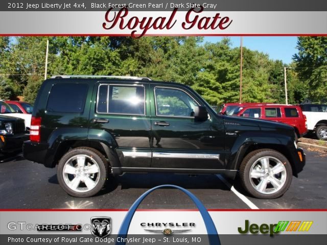 2012 Jeep Liberty Jet 4x4 in Black Forest Green Pearl