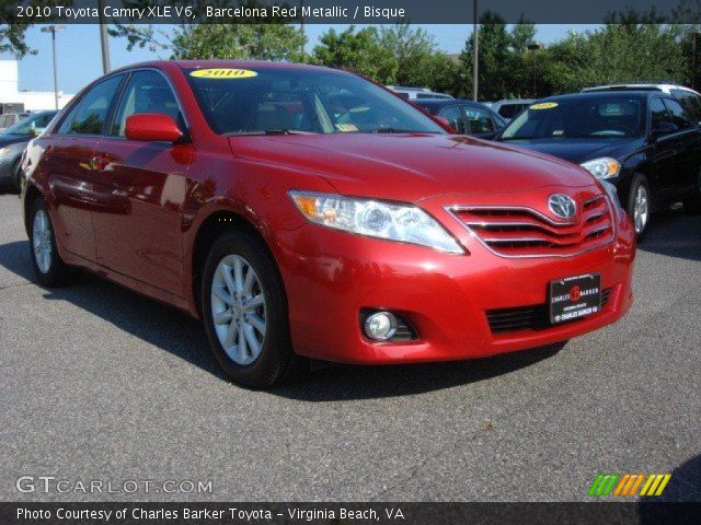2010 Toyota Camry XLE V6 in Barcelona Red Metallic