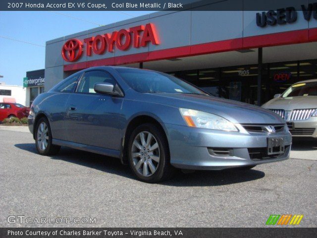 2007 Honda Accord EX V6 Coupe in Cool Blue Metallic
